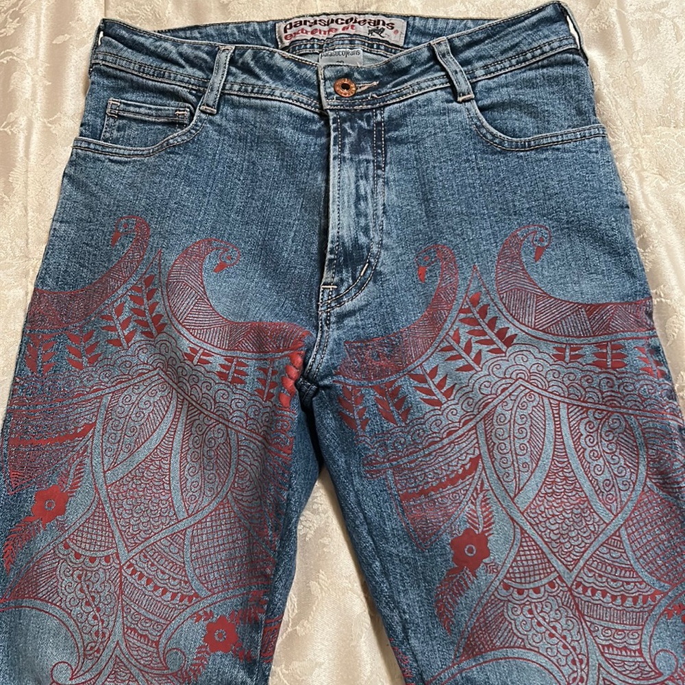 Parasuco Jean with red stamped print